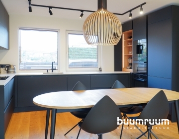 FENIX NTM MATTMUST KÖÖGIMÖÖBEL CALACATTA KIVITÖÖPINNAGA